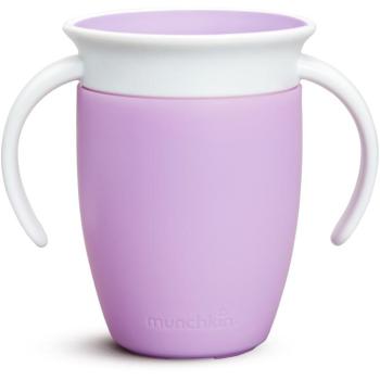 Munchkin 360° Junior szivárgásmentes füles bögre, 207ml, lila kép