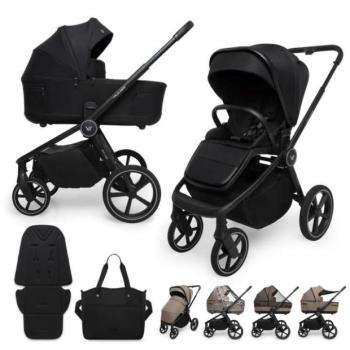 Muuvo Kombinált babakocsi Five 2 az 1-ben Classic Black kép