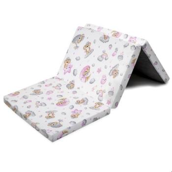 Összecsukható matrac kiságyba New Baby STANDARD 120x60x5 cm koala rózsaszín kép