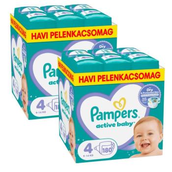 Pampers Active Baby 2 havi Pelenkacsomag 9-14kg Maxi 4 (360db) kép
