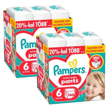 Pampers Active Baby Bugyipelenka 13-19kg Junior 6 (288db) kép