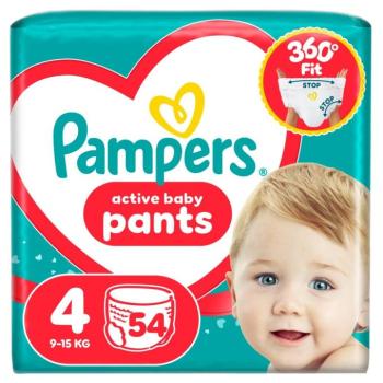 Pampers Active Baby Bugyipelenka 9-15kg Maxi 4 (54db) kép