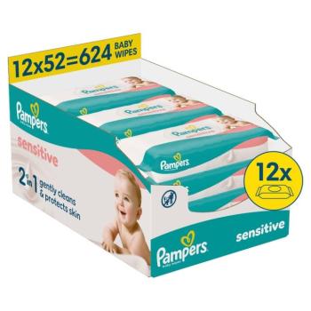 Pampers Fresh Clean Baby Nedves Törlőkendő 12x52db kép