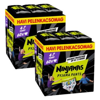 Pampers Ninjamas Pyjama Pants Űrhajós 4 - 7 év (60 db) kép