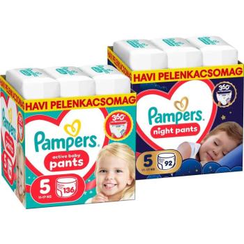 PAMPERS Pants Night 5 (92 db) + PAMPERS Pants 5 (136 db) kép
