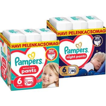 PAMPERS Pants Night (80 db) + PAMPERS Pants 6 (120 db) kép