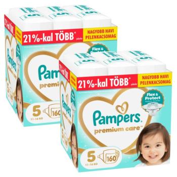 Pampers Premium Care Havi Pelenkacsomag 11-16kg Junior 5 (320db) kép