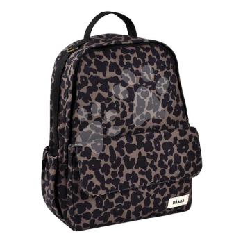 Pelenkázó hátizsák Tokyo Backpack Leopard Beaba pelenkázó alátéttel és pántokkal babakocsihoz leopárd motívummal kép