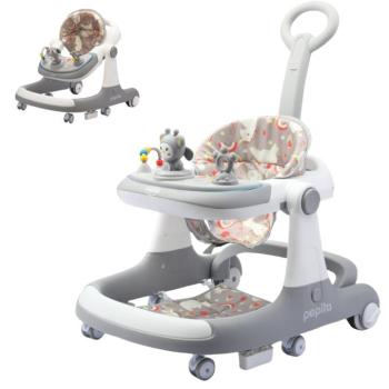 Pepita Jolly 4in1 zenélő Bébikomp tolókarral - szürke kép