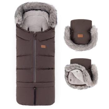 PETITE&MARS Arctic 4in1 bundazsák + Furry babakocsi kesztyű, Rich Brown kép