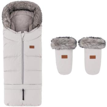 PETITE&MARS Arctic 4in1 téli bundazsák + Fjora babakocsi kesztyű, Champagne Shower kép