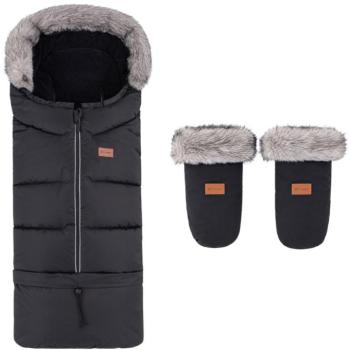PETITE&MARS Arctic 4in1 téli bundazsák + Fjora babakocsi kesztyű, Forever Black kép