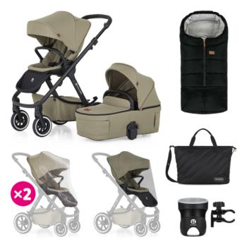 PETITE&MARS Babakocsi kombinált ICON 2V1 Mossy Green XXL AIR kép