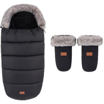 PETITE&MARS Comfy 4in1 téli bundazsák + Fjora babakocsi kesztyű, Forever Black kép