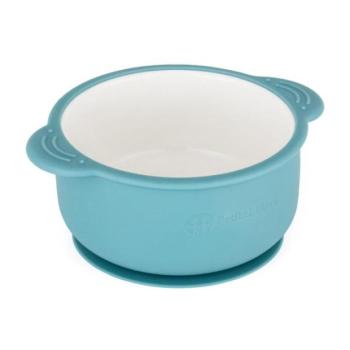PETITE&MARS Kerámia tál szilikon borítással Teal Blue kép