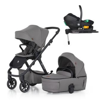 PETITE&MARS Kombinált babakocsi ICON 2v1 Dove Grey LITE RWS + Core Pro i-Size Black Grey + B kép