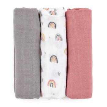 PETITE&MARS Moussy Rose Rainbows 68 × 68 cm, 3 db kép