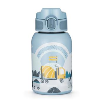 PETITE&MARS Rozsdamentes termos palack szívószállal 350 ml Work Zone 12m+ kép