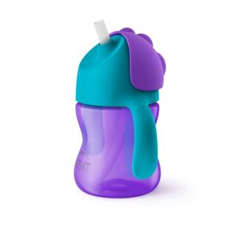 Philips AVENT SCF796/02 Itatópohár hajlékony szívószállal, 200 ml, lila kép