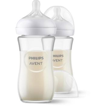 Philips AVENT SCY933/02 Natural Response cumisüveg üvegből, 240 ml, 3hó+, 2 darab kép