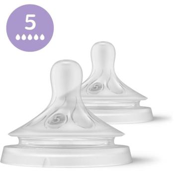 Philips AVENT SCY965/02 Natural Response etetőcumi, 5-ös, nagyon gyors áramlás, 2 darab
