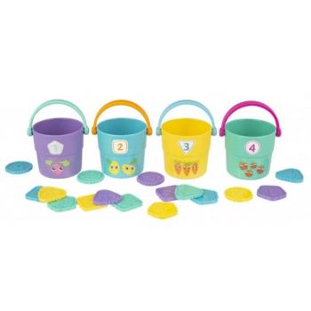 Playgro Egymásba rakható vödrök számokkal kép