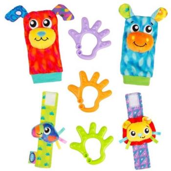 Playgro Pals csörgős zokni és karkötő szett, rágókákkal kép