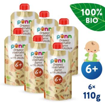 SALVEST Ponn BIO csirkehús zöldségpürével 6× 110 g kép