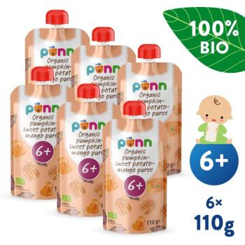 SALVEST Ponn Bio sütőtök-, burgonya- és mangópüré, 6× 110 g kép