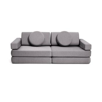 SHAPPY PLAY mini gyermek összecsukható habszivacs kanapé Szín: Dark Grey kép