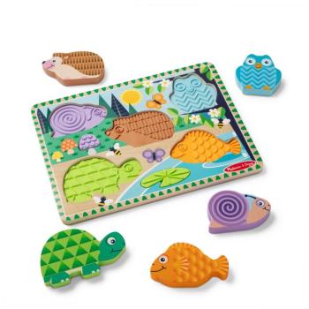 Spin Master Melissa & Doug Puzzle állatokkal és kitapintható mintákkal kép