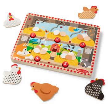 Spin Master Melissa & Doug tyúkos kirakós játék kép