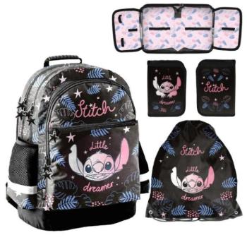 STITCH LITTLE DREAMER 3 darabos iskolai szett hátizsákból, táskából és tolltartóból kép
