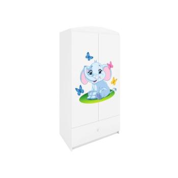 Kétajtós gyerekszekrény, elefánt motívummal - Babydreams kép