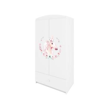Kétajtós gyerekszekrény, lovacskával - Babydreams kép