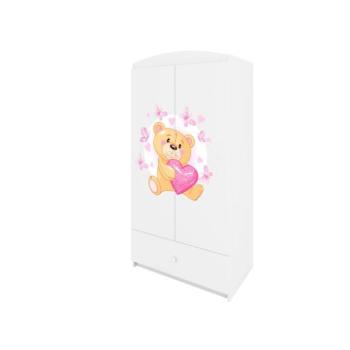 Kétajtós gyerekszekrény, mackó motívummal - Babydreams kép