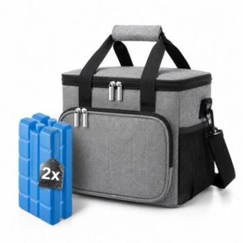Szürke termozsák 15 l + 2 hűtőbetét kép