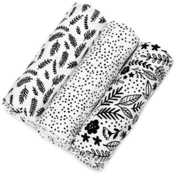 T-TOMI TETRA HIGH QUALITY pelenka Black flowers kép