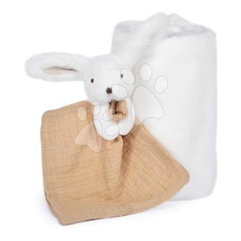 Takaró legkisebbeknek nyuszival dédelgetéshez Happy Wild Doudou et Compagnie ajándékcsomagolásban fehér 70*100 cm 0 hó-tól kép