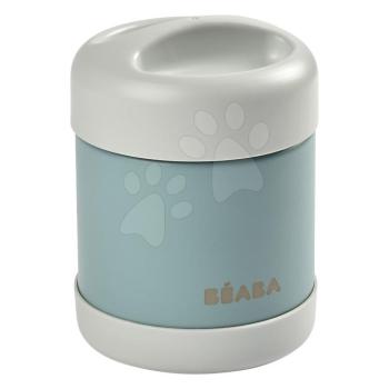 Termosz széles nyílással Beaba Stainless Steel Portion 300 ml eucalyptus minőségi rozsdamentes acélból zöld kép