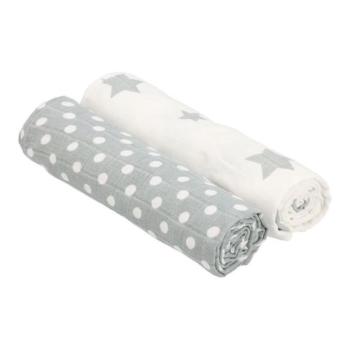Textil tetra törölköző New baby Softy 90 x 110 cm szürke-fehér 2 db kép