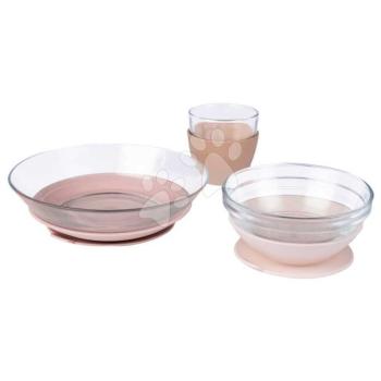 Üveg étkészlet Duralex Glass Meal Set Cotton Candy Beaba magasminőségű edzett üvegből 4 hó-tól kép