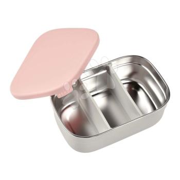 Uzsonnás doboz Stainless Steel Lunch Box Beaba Velvet Grey/Dusty Rose 760 ml rozsdamentes acélból szürkés-rózsaszín kép
