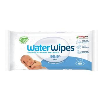 WATERWIPES Műanyagmentes nedves törlőkendők 60 db
