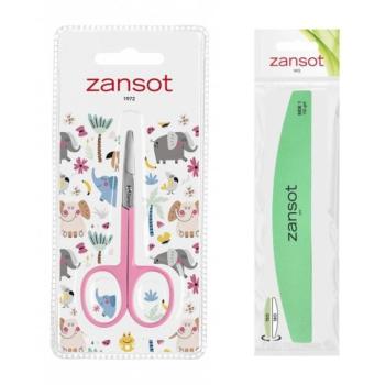 Zansot Kétoldalas körömreszelő + körömolló gyerekeknek, rózsaszínű kép