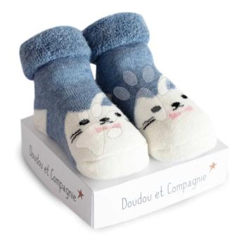 Zokni újszülött részére Newborn Socks Doudou et Compagnie különböző minták 0-6 hó kép