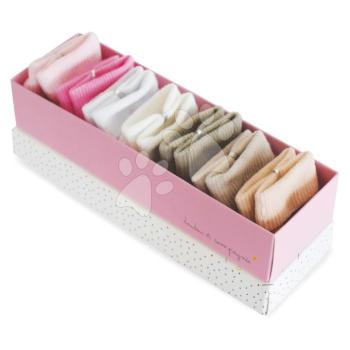 Zoknik kisbabáknak Weekly Socks Doudou et Compagnie bézs-rózsaszín 7 pár ajándékcsomagolásban 0-6 hó kép